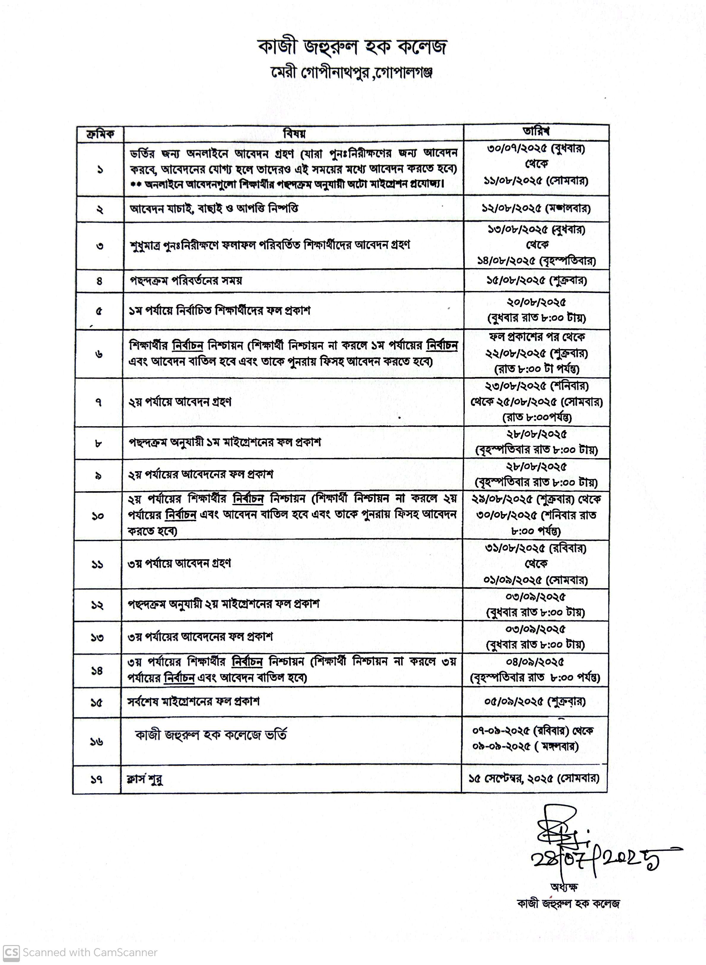 Admission